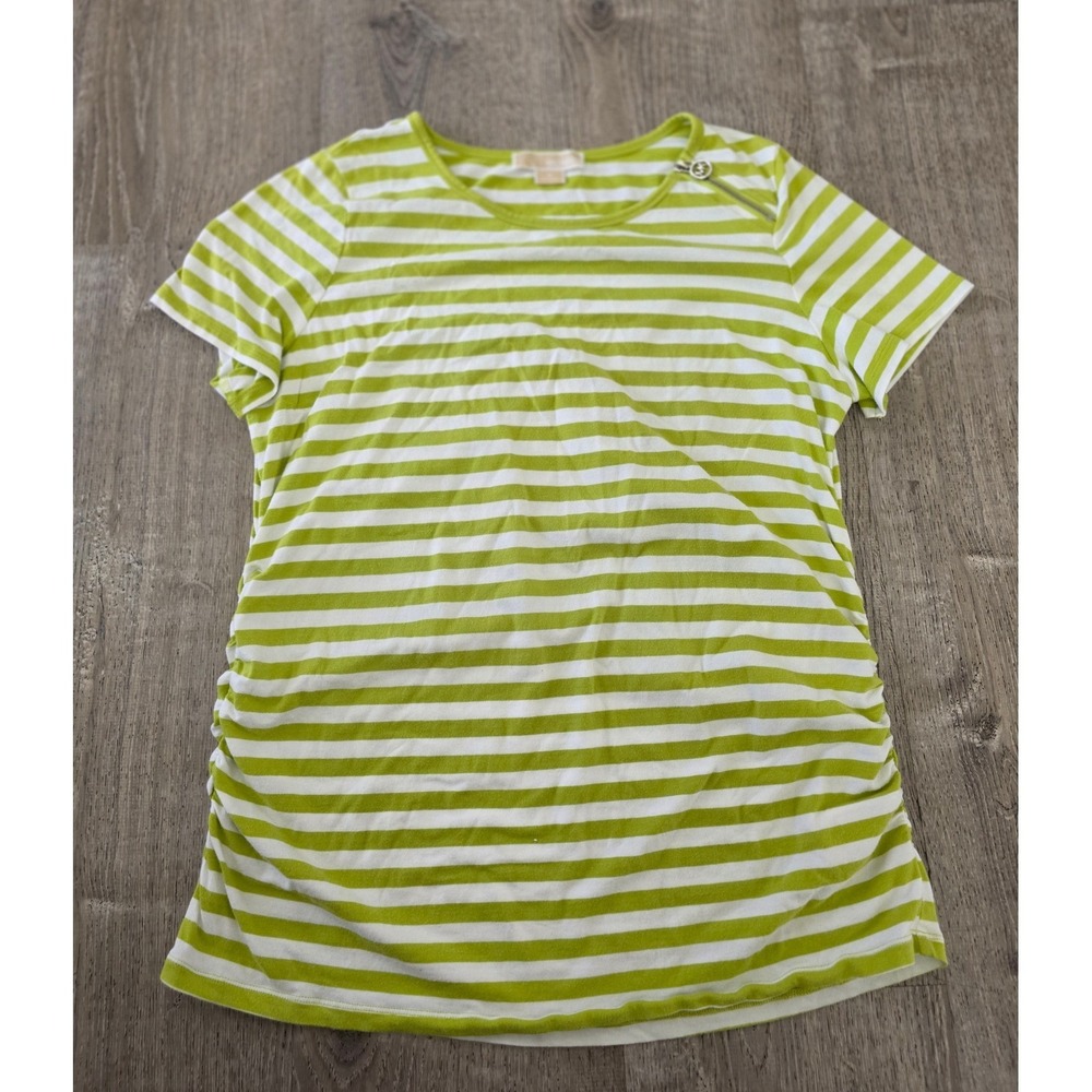Michael Kors Striped Top Zipper Shoulder Size 1X - Picture 1 of 9